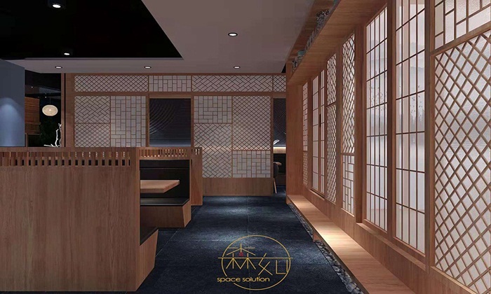 休閑自助餐廳裝飾設(shè)計(jì)效果圖